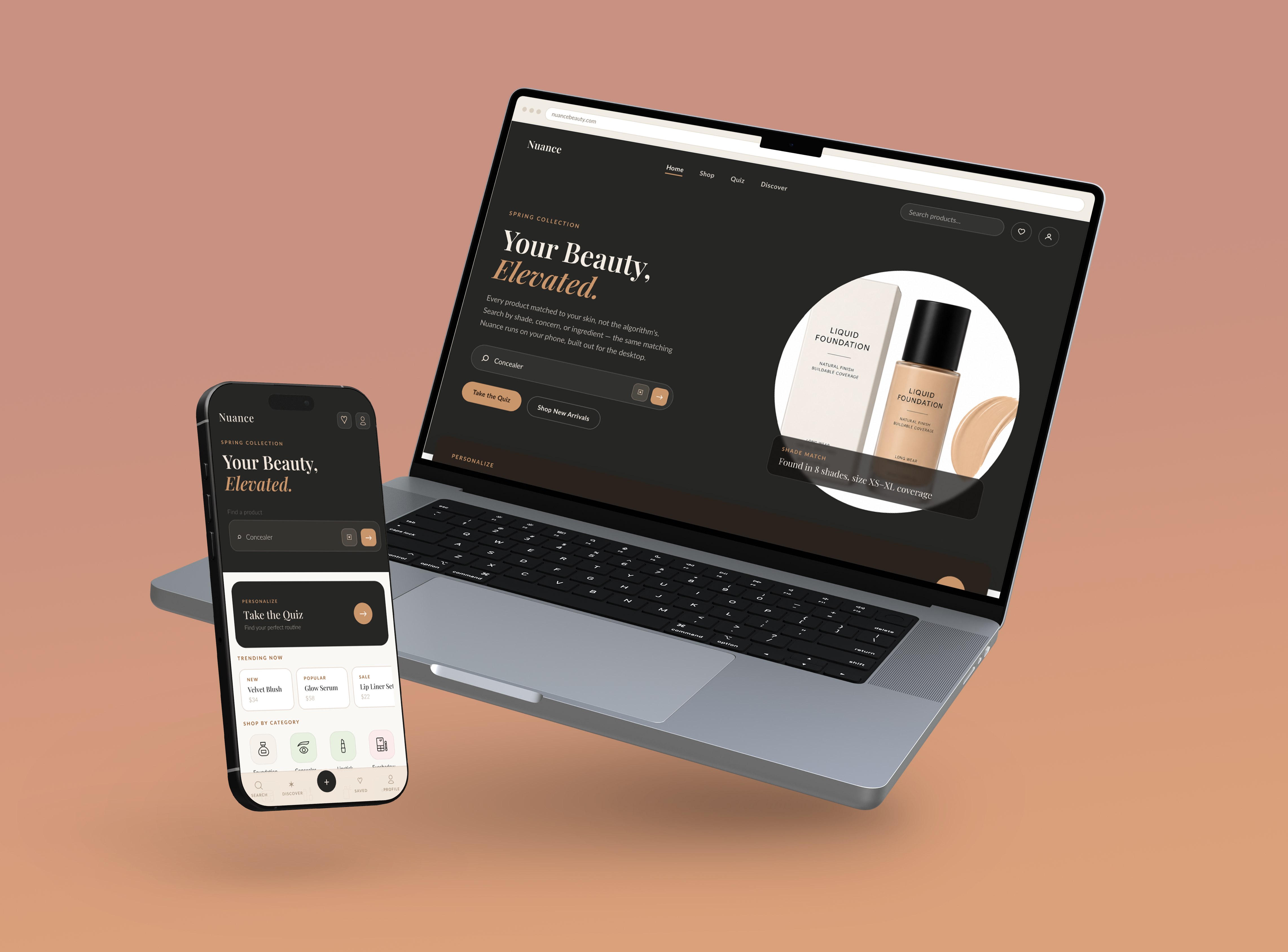 Nuance app screens