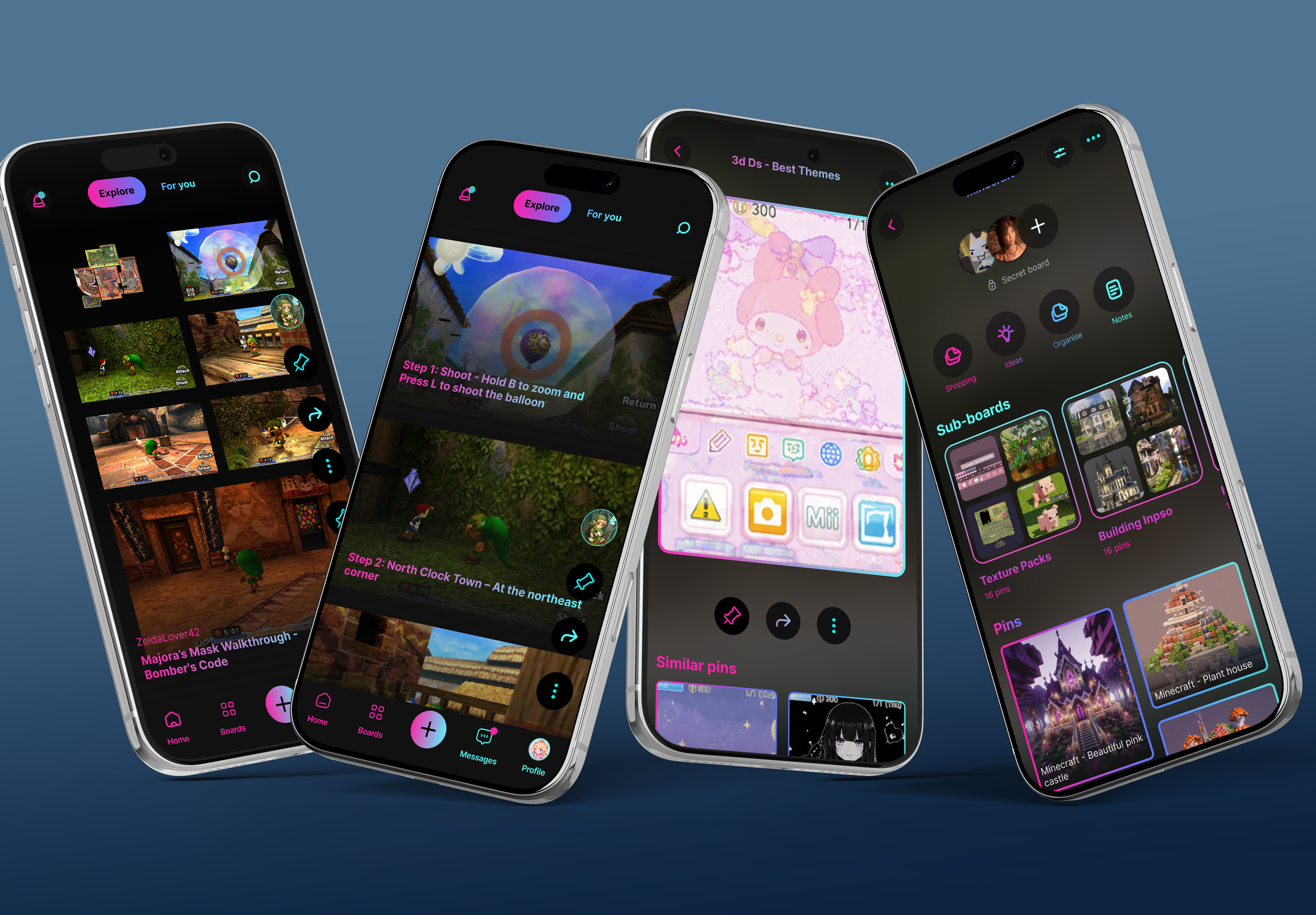 Reboot app screens